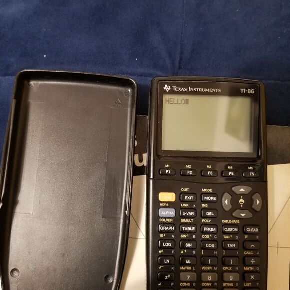 Texas Instruments TI 86 Black Graphing Calculator - Picture 3 of 8